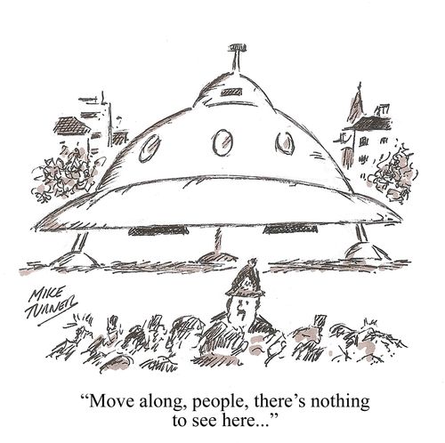 "Move along, people, nothing to see here..."