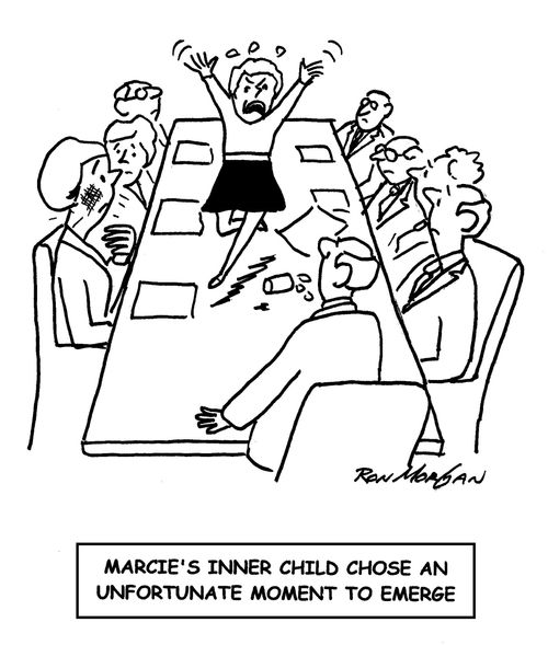 Marcie's inner child chooses wrong time to emerge.