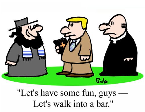 "Let's have some fun, guys -- Let's walk into a bar."