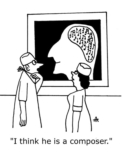 'I think he is a composer.'