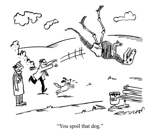 "You spoil that dog."