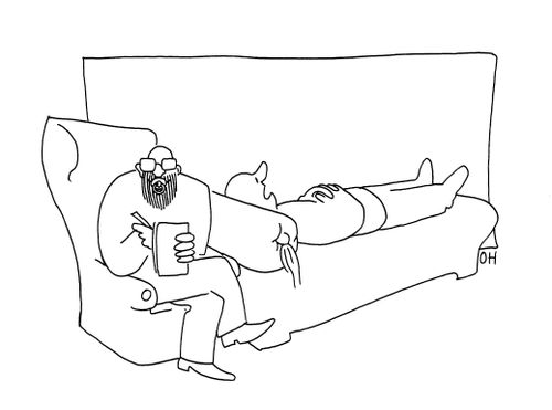 Psychoanalyst with a pacifier