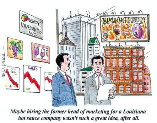 "Maybe hiring the former head of marketing for a Louisiana hot sauce company wasn't such a great idea, after all."