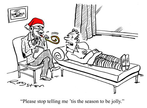 "Please stop telling me 'tis the season to be jolly."