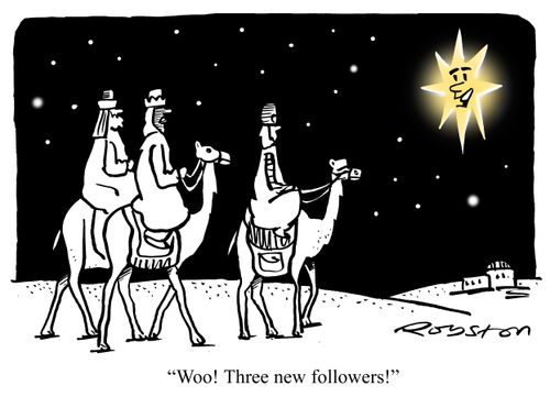"Woo! Three new followers!"