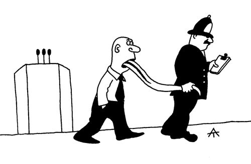 Man arrested for his speech.