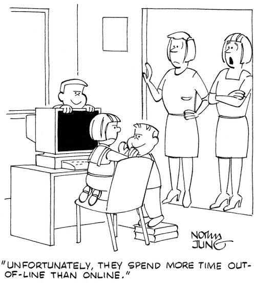 "Unfortunately, they spend more time out-of-line than online."