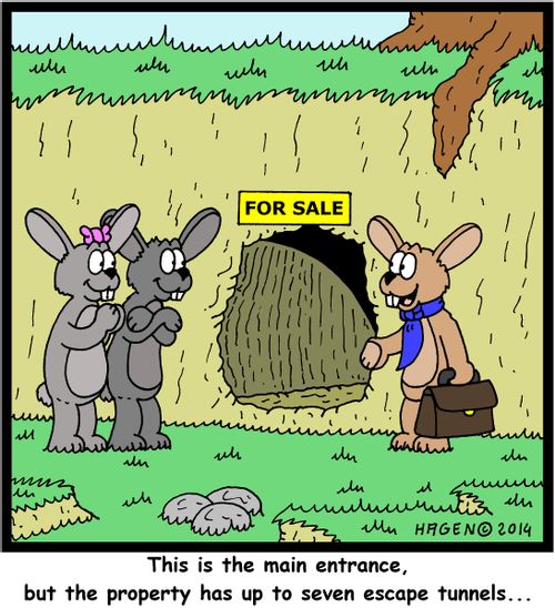 "This is the main entrance, but the property has up to seven escape tunnels..."