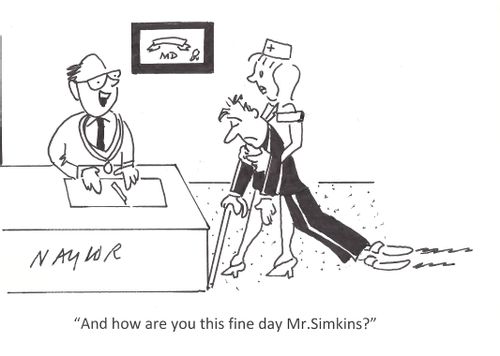 'And how are you this fine day Mr. Simkins?'