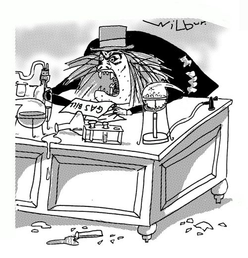 Dr Jekyll/Mr Hyde gets his gas bill.