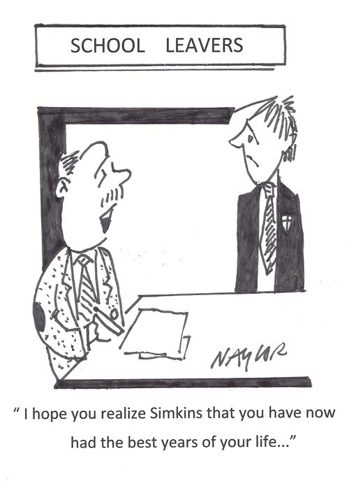 'I hope you realize Simkins that you have now had the best years of your life...'