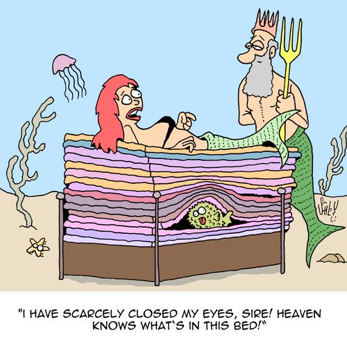 'I have scarcely closed my eyes, sire! Heaven know what's in this bed!'