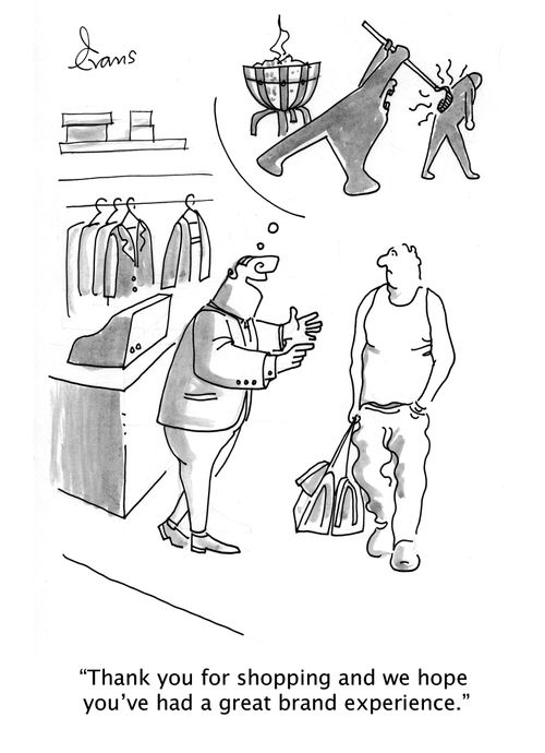 "Thank you for shopping and we hope you've had a great brand experience."