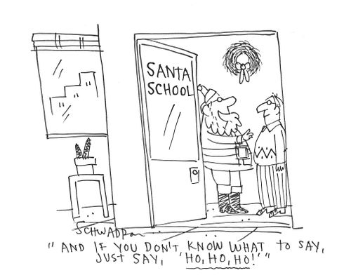 "And if you don't know what to say, just say, 'Ho, ho, ho!''