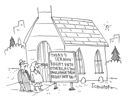 Today's Sermon: Regift unto others, as you would have them regift unto you!