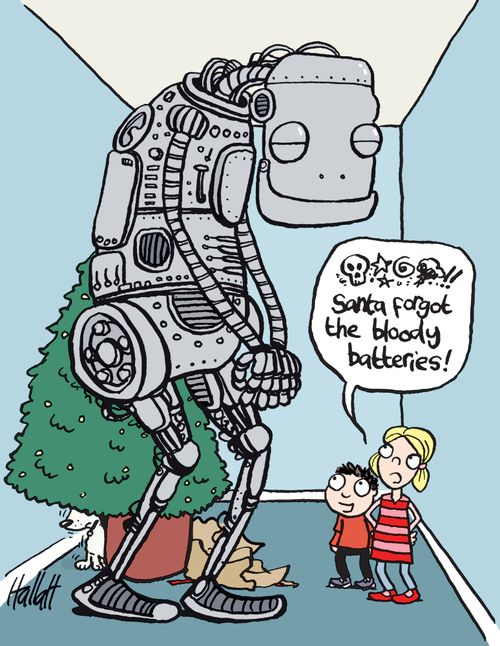 'Santa forgot the bloody batteries!'