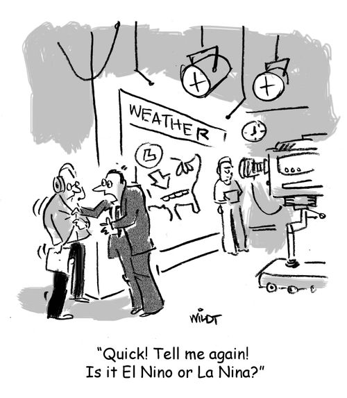 "Quick! Tell me again! Is it El Nino or La Nina?"