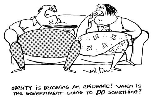 "Obesity is becoming an epidemic! When is the government going to DO something?"