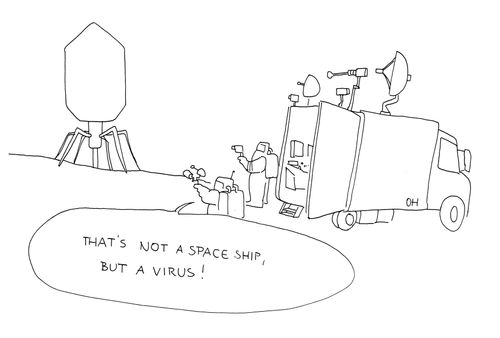 'That's not a spaceship, but a virus!'