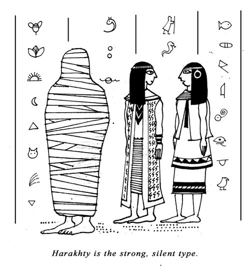 "Harakhty is the strong, silent type."