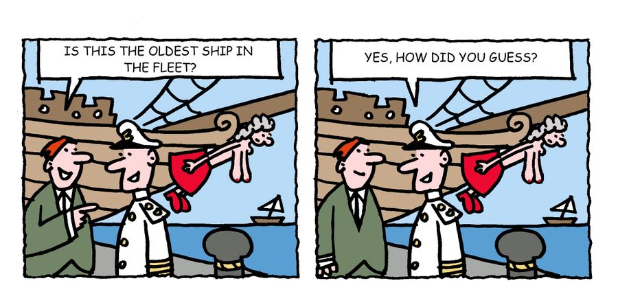 "Is this the oldest ship in the fleet?"