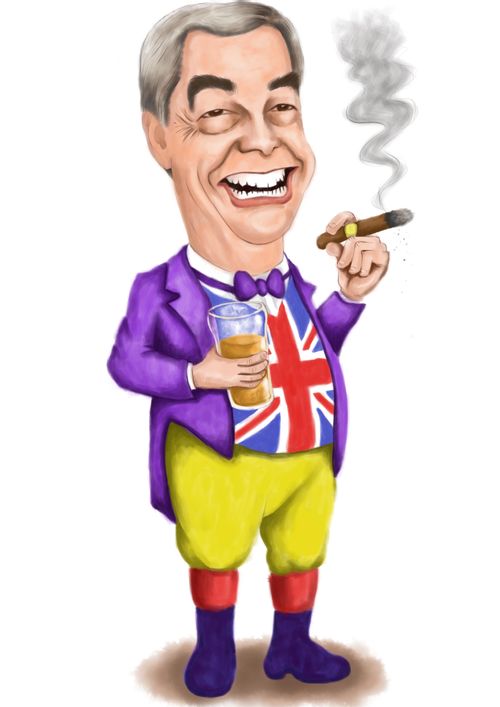 Nigel Farage as John Bull