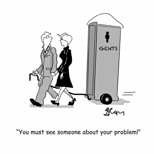 "You must see someone about your problem."