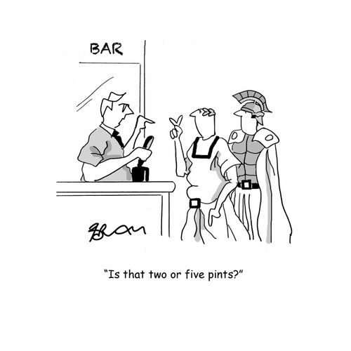 "Is that two or five pints?"