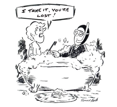 "I take it you're lost."