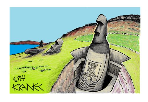 Keep Off the Grass - Rapa Nui