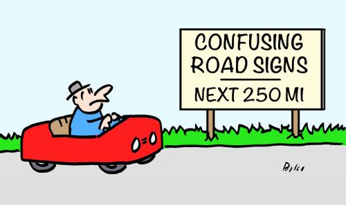 Confusing Road Signs: Next 250 MI