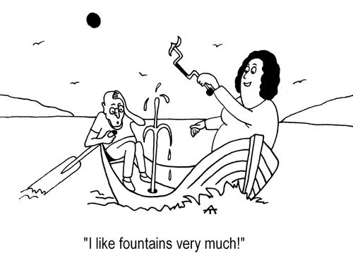 "I like fountains very much!"
