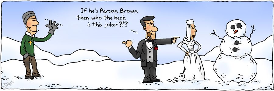 "If he's Parson Brown then who the heck is this joker?!?"