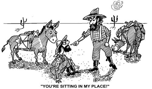 "You're sitting in my place!"