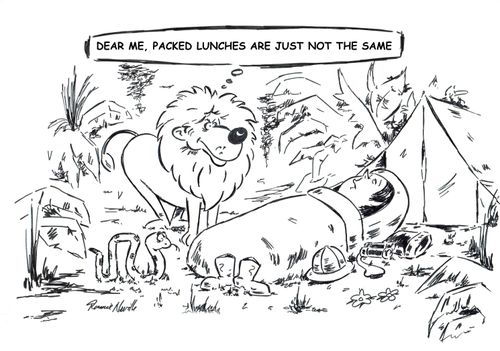 "Dear me, packed lunches are just not the same."