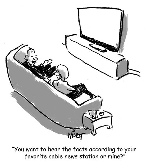 "You want to hear the facts according to your favorite cable new station or mine?"