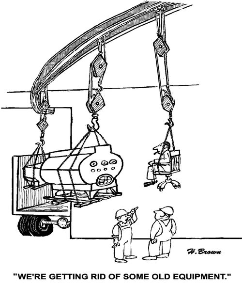 "We're getting rid of some old equipment."