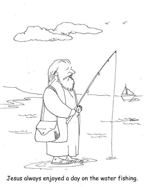 Jesus always enjoyed a day on the water fishing.