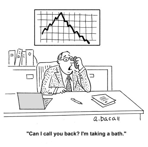 "Can I call you back? I'm taking a bath."