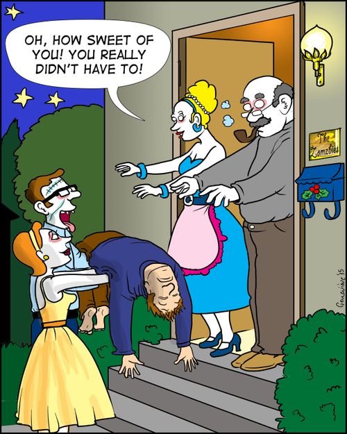 "Oh, how sweet of you! You really didn't have to!"