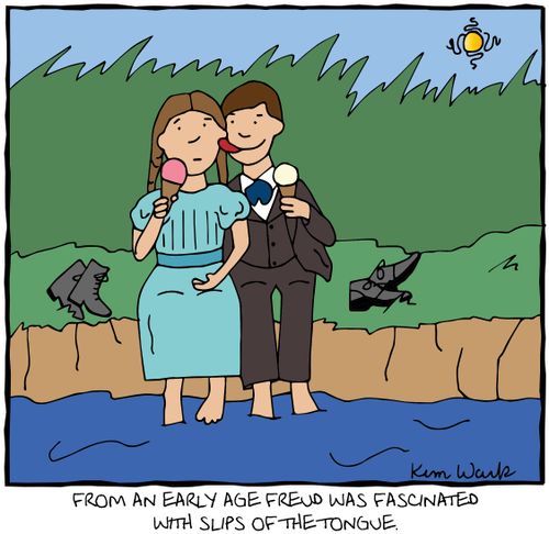 From an early age Freud was fascinated with slips of the tongue.