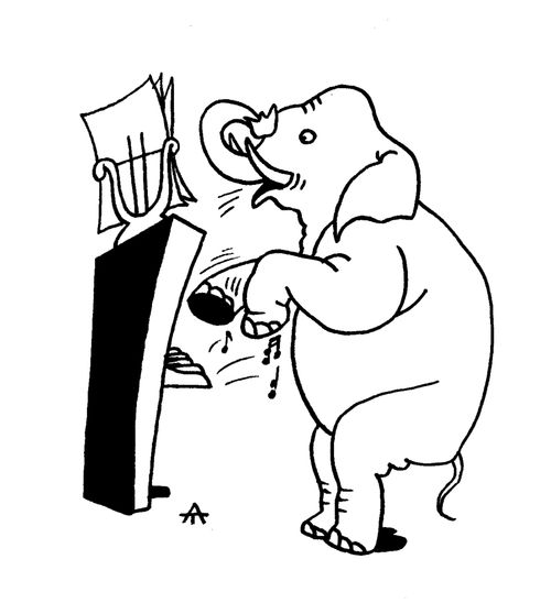 Elephant Pianist