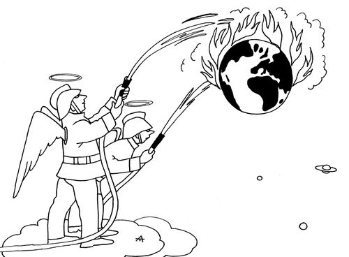 Angel Firemen and the world on fire.