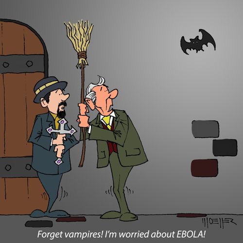 "Forget vampires! I'm worried about EBOLA!"