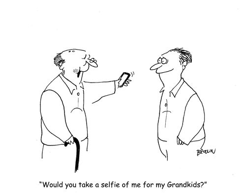 "Would you take a selfie of me for my Grandkids?"