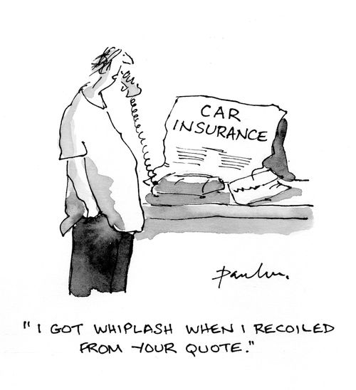 "I got whiplash when I recoiled from your quote."
