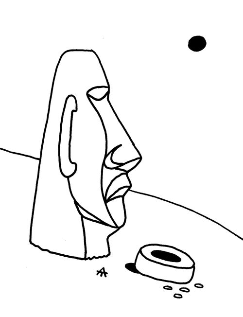 Easter Island Panhandler.