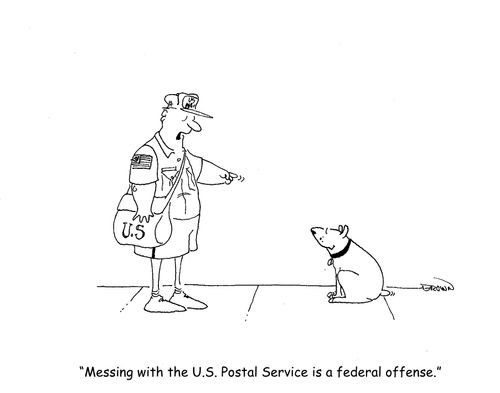 "Messing with the U.S. postal Service is a federal offense."