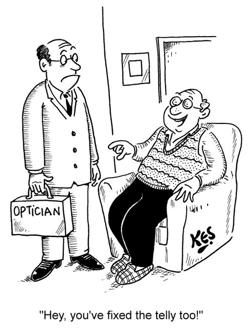 "Hey, you've fixed the telly too!"