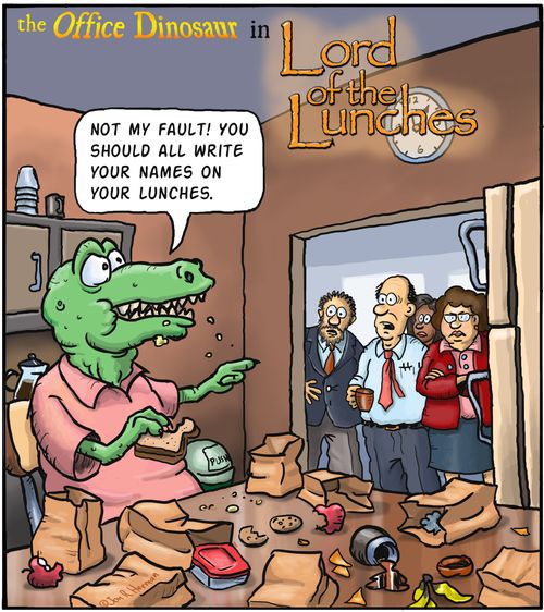 The Office Dinosaur in: Lord of the Lunches
